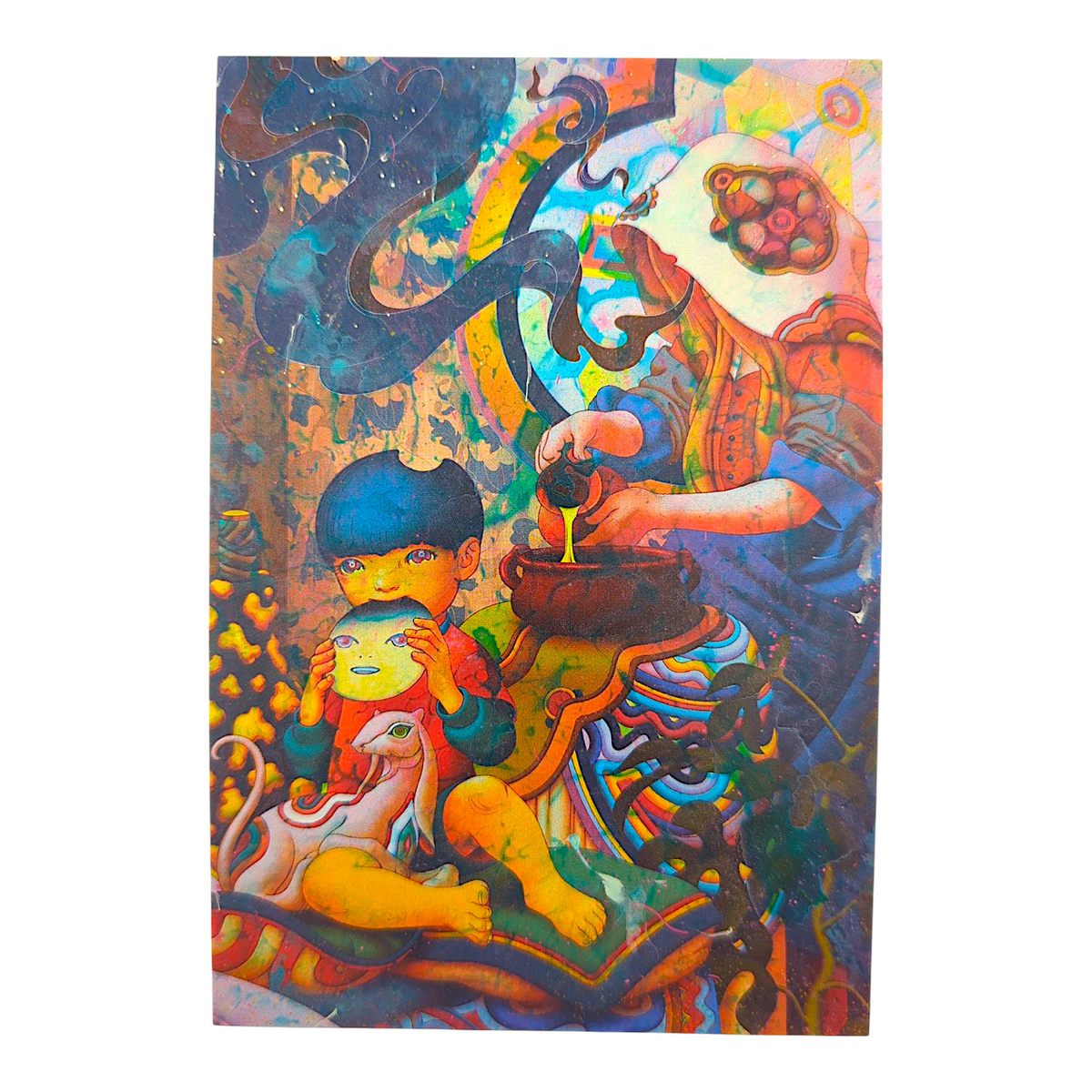 James Jean "Cookie" Postcard 

Offset lithograph on postcard 
4 x 6 in 
Features a reproduction of James Jean’s "Cookie" (2022) 