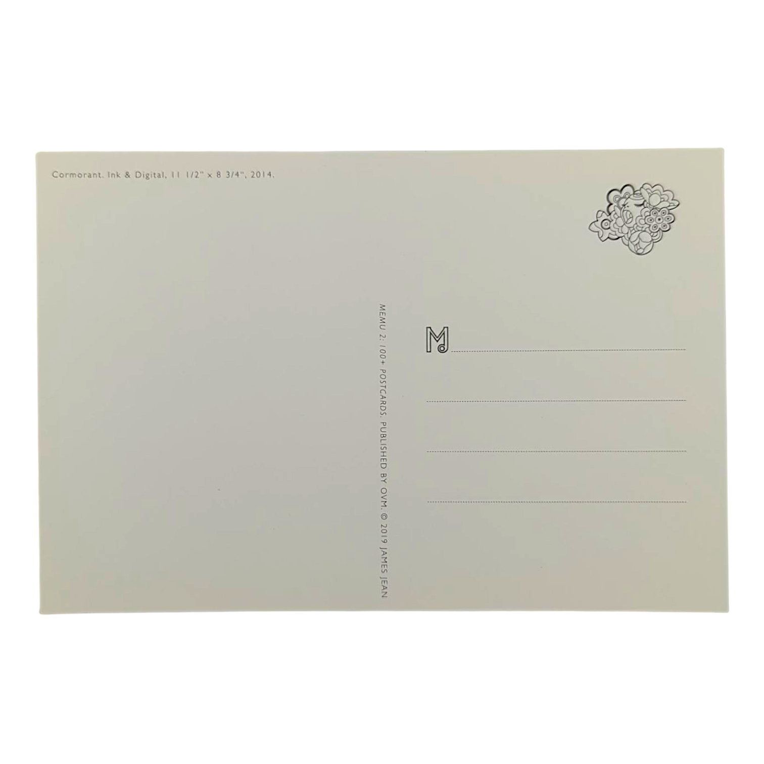 James Jean “Cormorant” Postcard

Offset lithograph on postcard
4 x 6 in
Features a reproduction of James Jean’s "Cormorant" (2014)