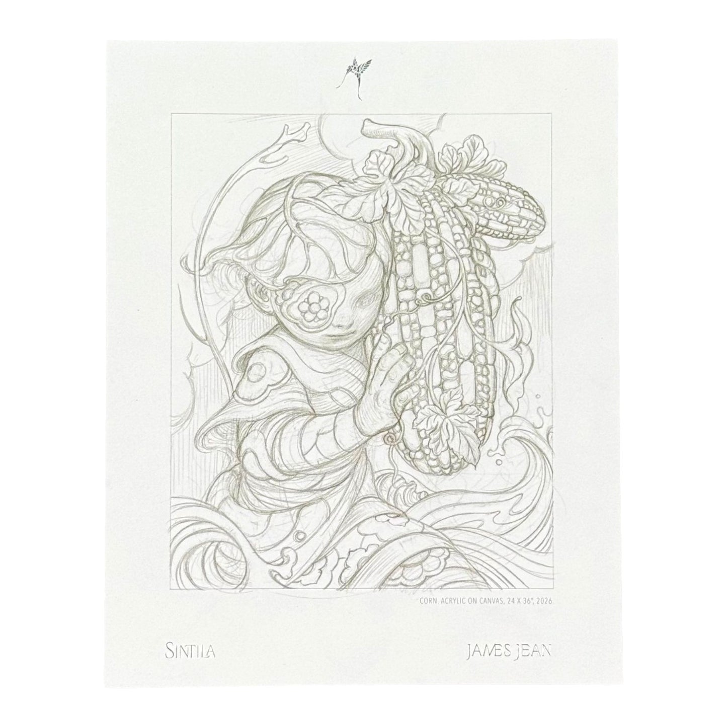 James Jean "Corn" Postcard
