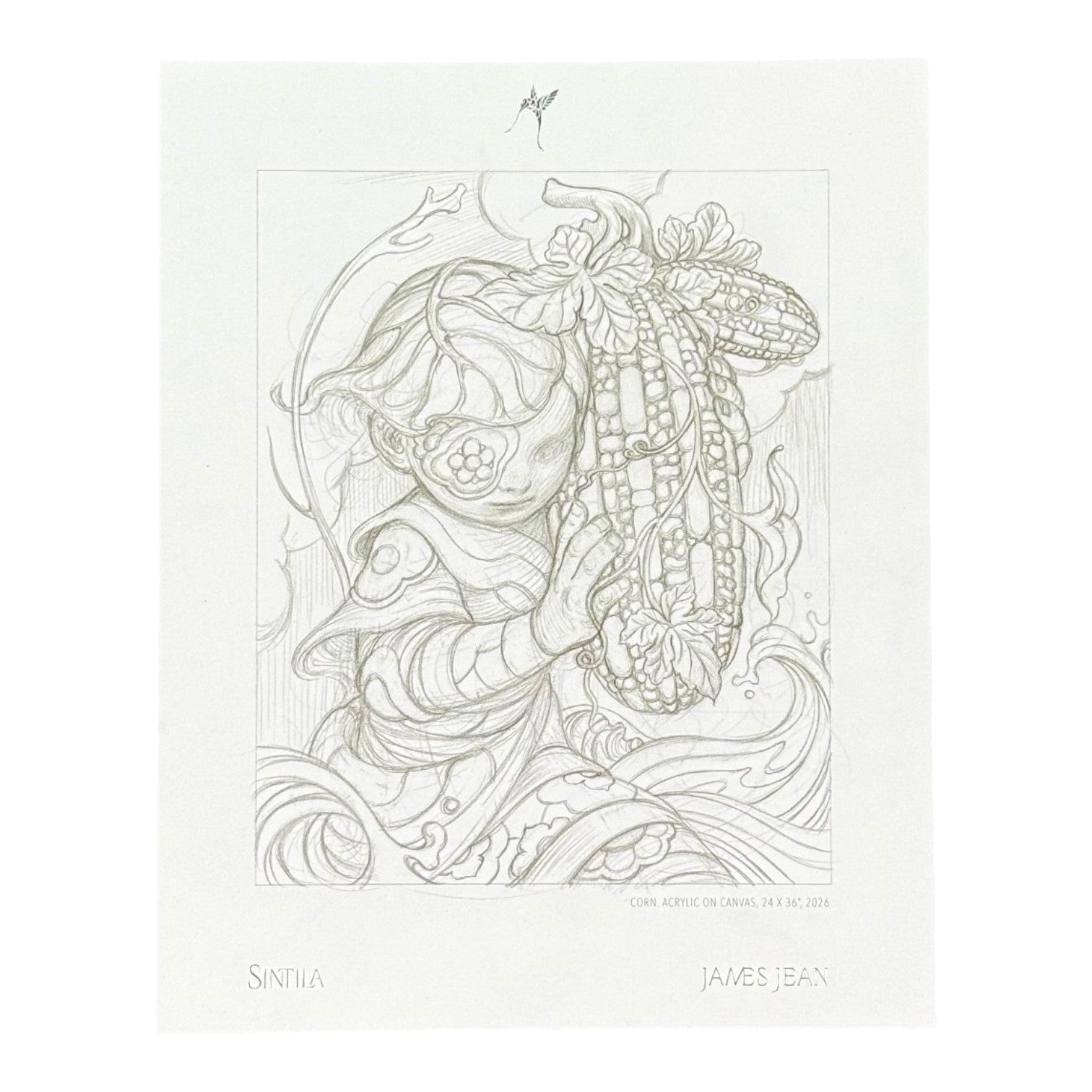 James Jean "Corn" Postcard