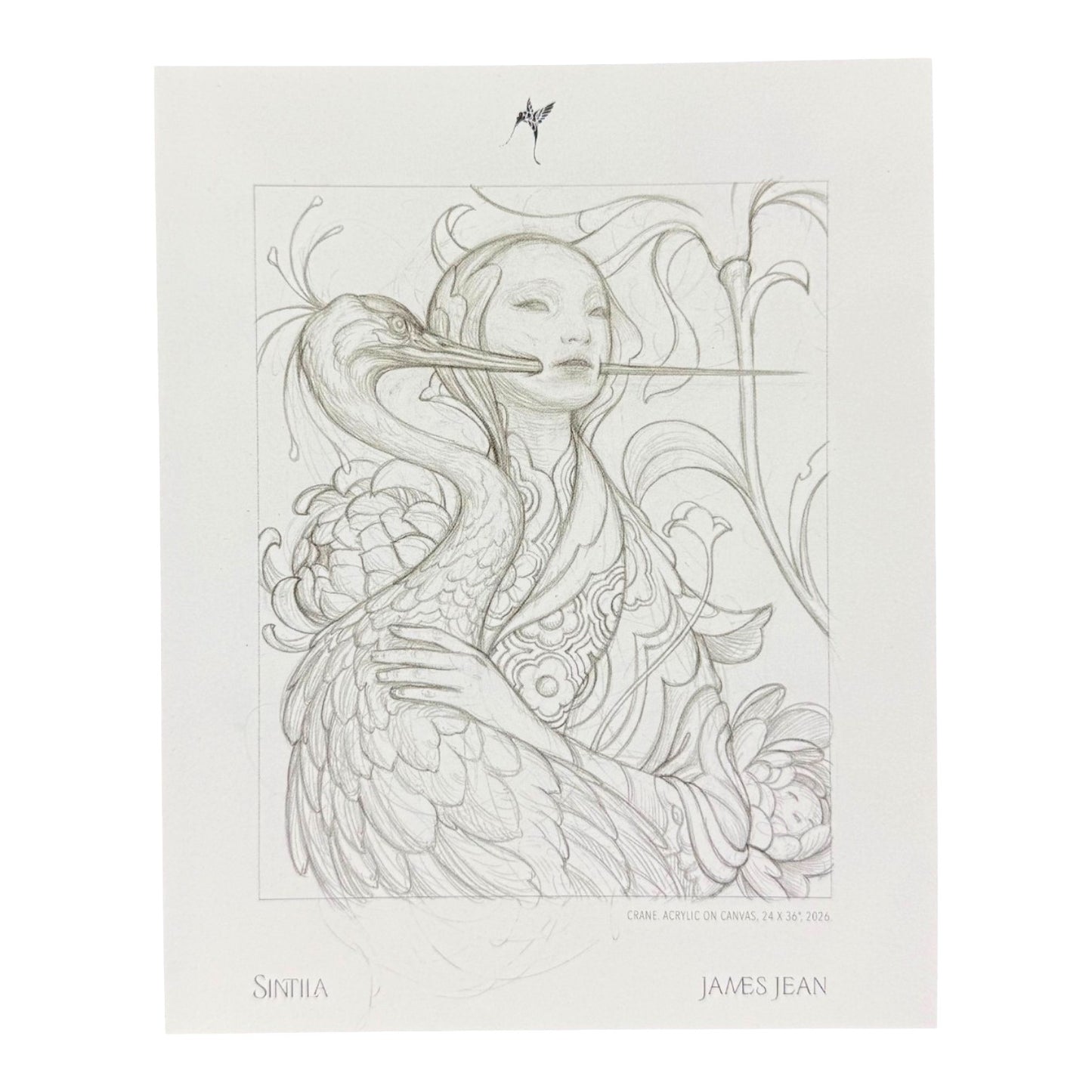 James Jean "Crane" Postcard