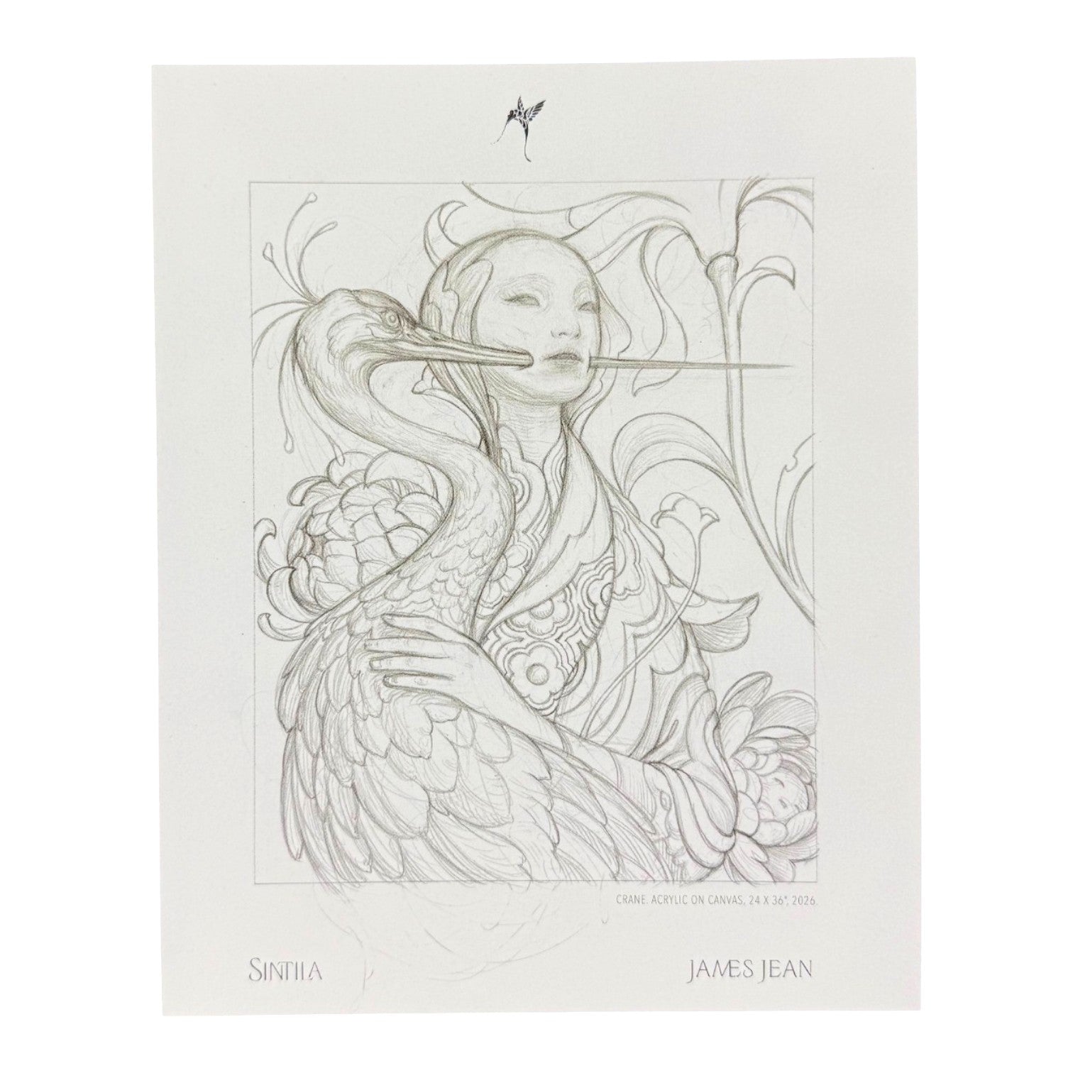 James Jean "Crane" Postcard