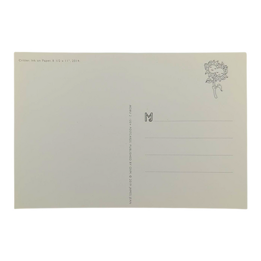 James Jean “Critter” Postcard

Offset lithograph on postcard
4 x 6 in
Features a reproduction of James Jean’s "Critter" (2014)