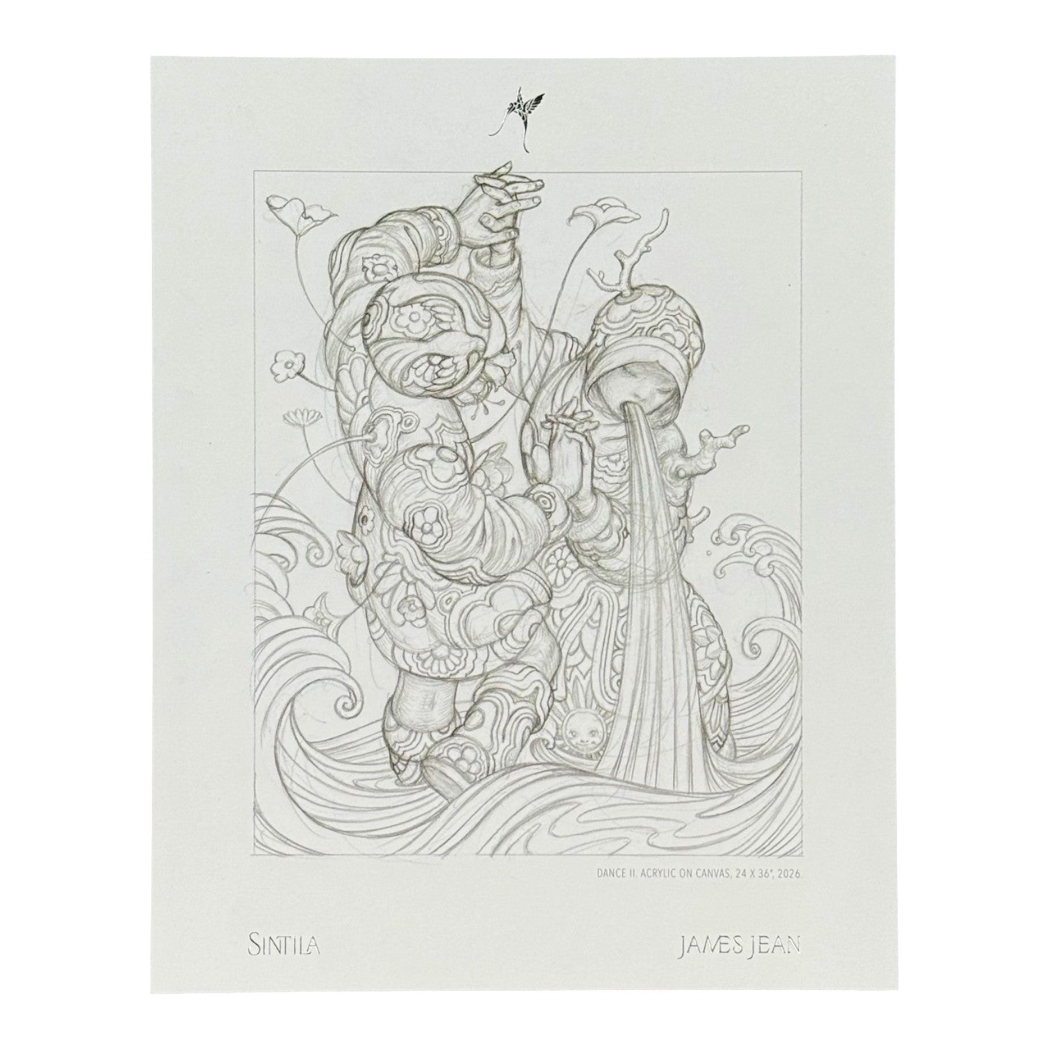 James Jean "Dance II" Postcard
