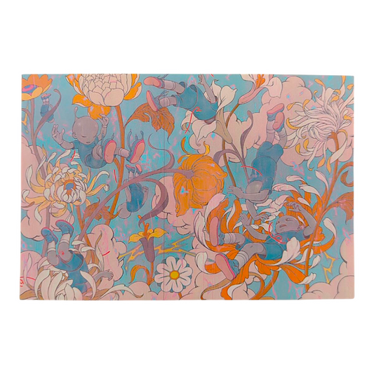 James Jean “Descendents” Postcard

Offset lithograph on postcard
4 x 6 in
Features a reproduction of James Jean’s "Descendents" (2019)