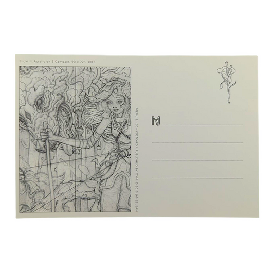 James Jean “Enoki II” Postcard

Offset lithograph on postcard
4 x 6 in
Features a reproduction of James Jean’s "Enoki II" (2013)