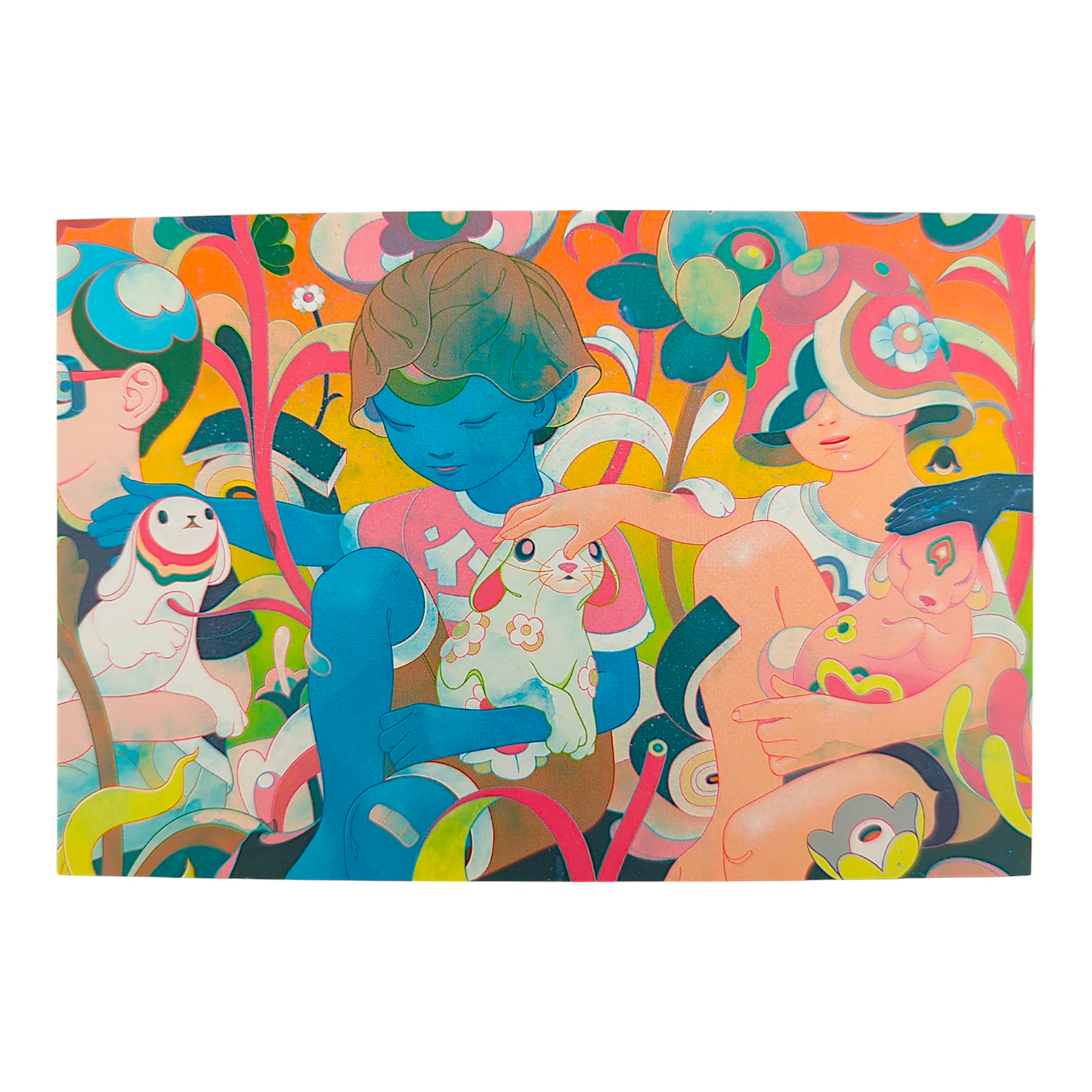James Jean "Fellowship" Postcard 

Offset lithograph on postcard 
4 x 6 in 
Features a reproduction of James Jean’s "Fellowship" (2020) 