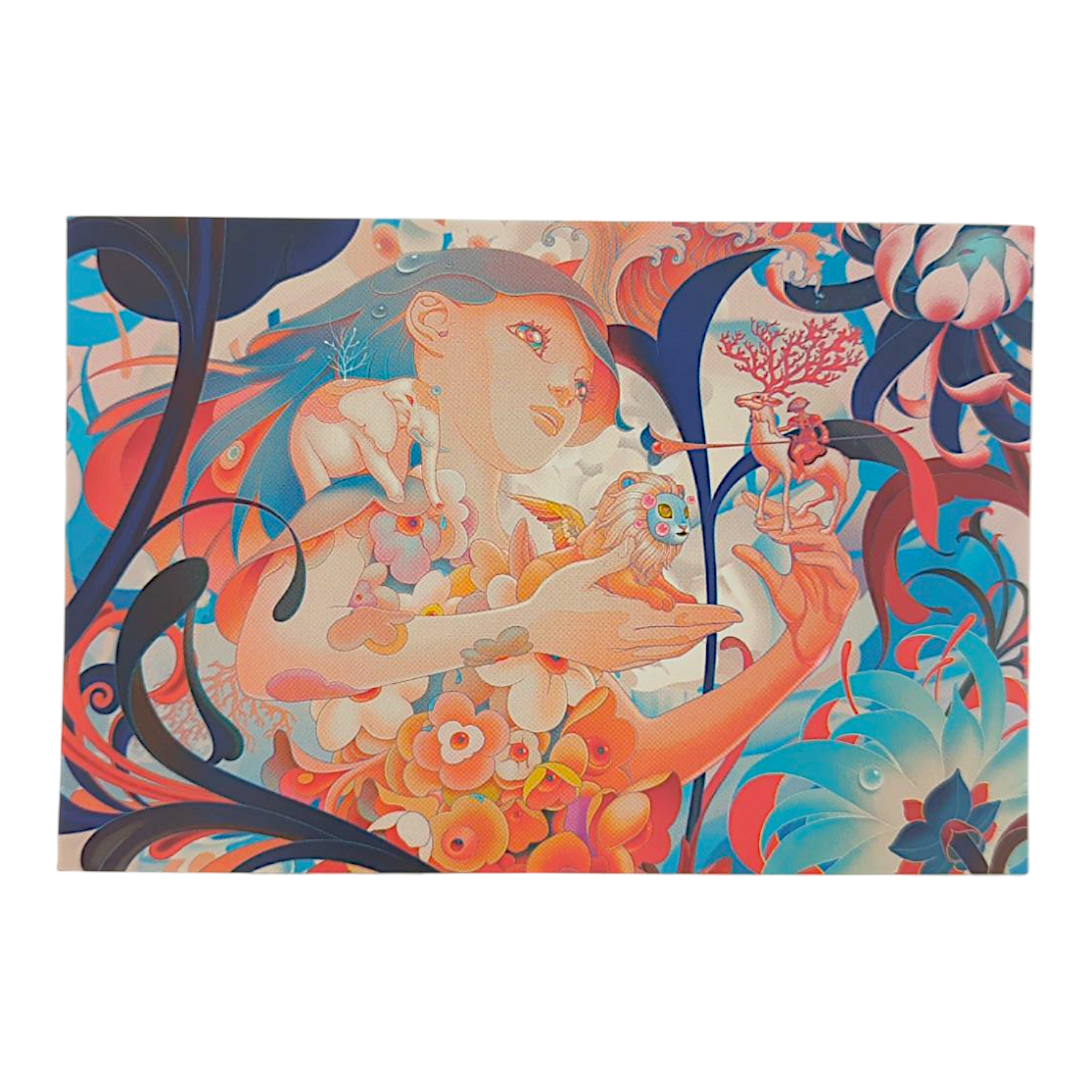 James Jean “Forager III” Postcard

Offset lithograph on postcard
4 x 6 in
Features a reproduction of James Jean’s "Forager III" (2019)