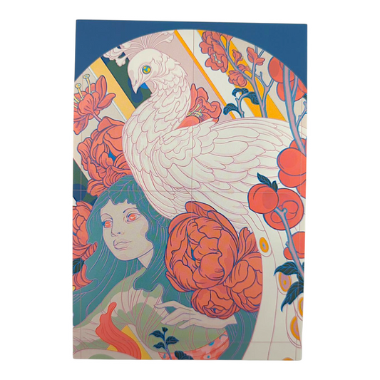 James Jean “Forager” Postcard

Offset lithograph on postcard
4 x 6 in
Features a reproduction of James Jean’s "Forager" (2015)