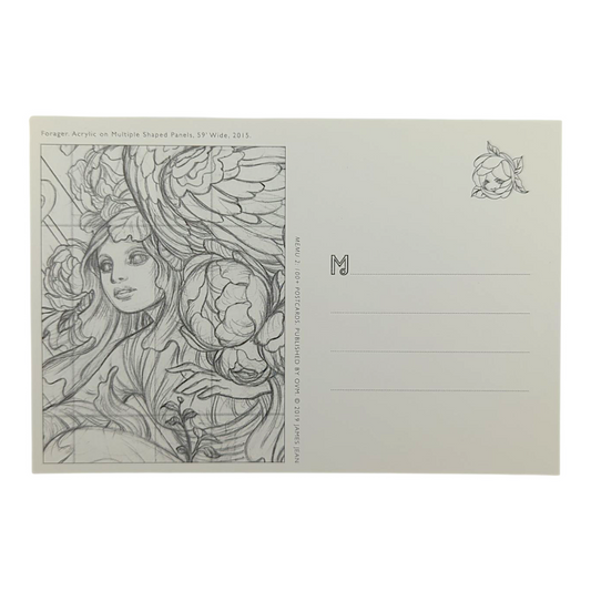 James Jean “Forager” Postcard

Offset lithograph on postcard
4 x 6 in
Features a reproduction of James Jean’s "Forager" (2015)