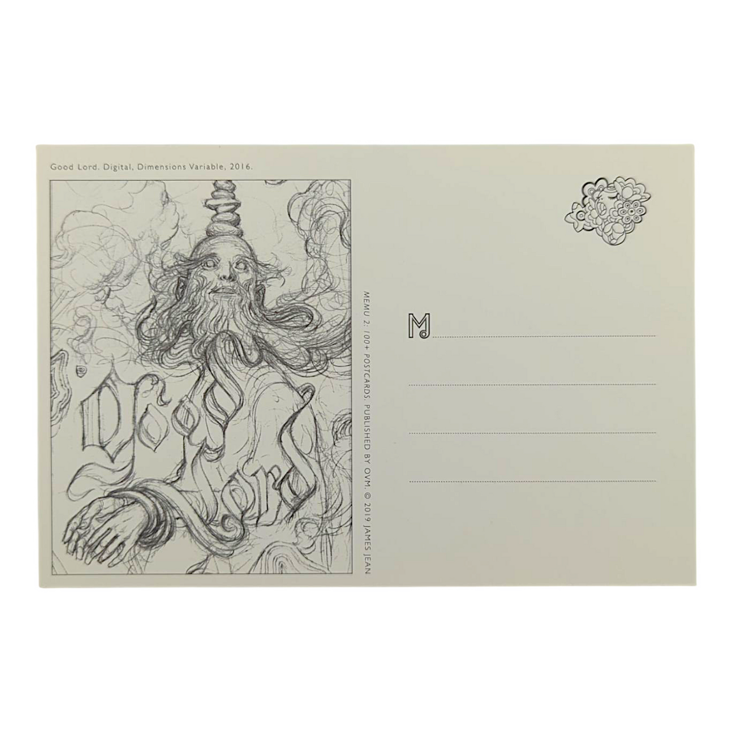 James Jean "Good Lord" Postcard