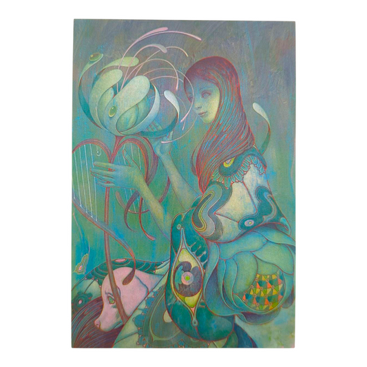 James Jean “Harp” Postcard

Offset lithograph on postcard
4 x 6 in
Features a reproduction of James Jean’s "Harp" (2018)