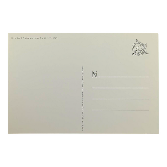 James Jean “Haru” Postcard

Offset lithograph on postcard
4 x 6 in
Features a reproduction of James Jean’s "Haru" (2015)