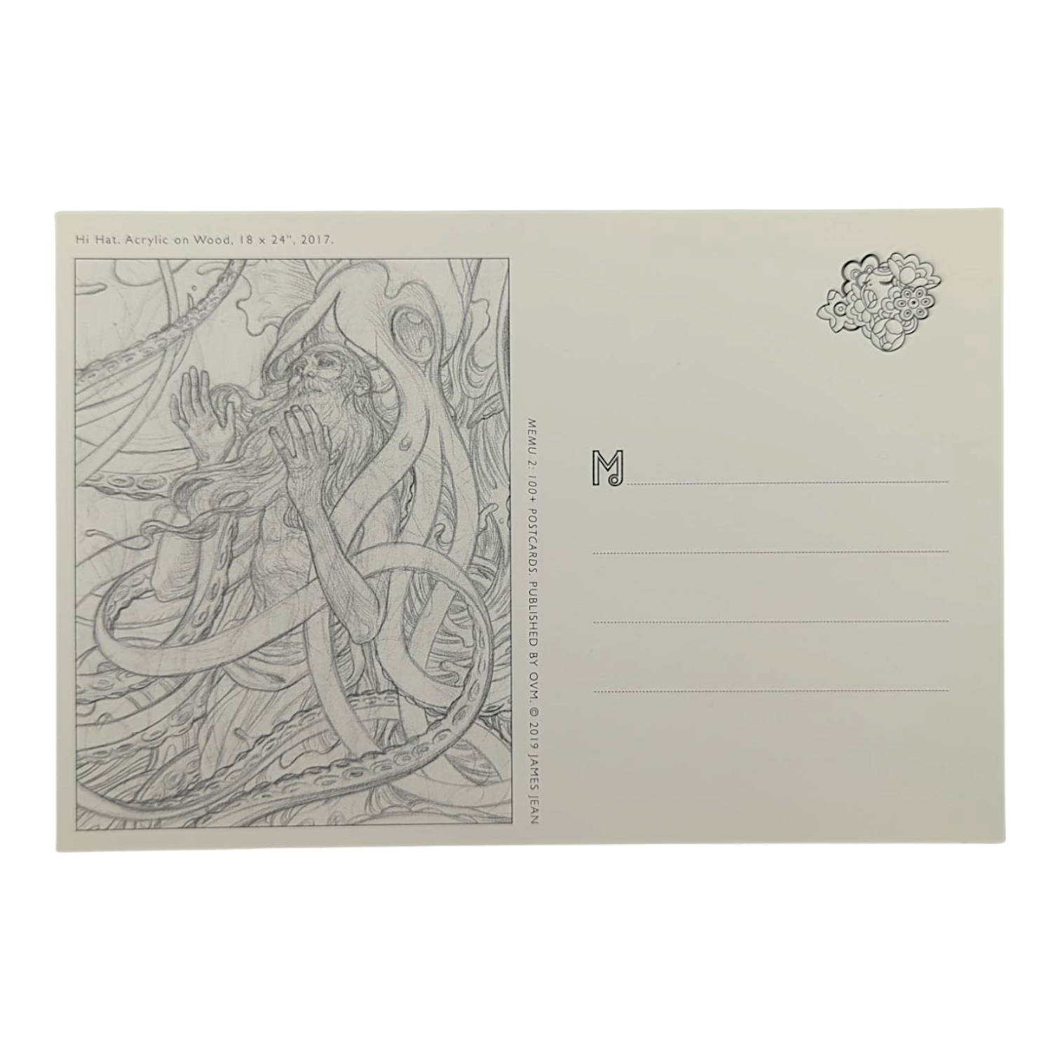 James Jean "Hi Hat" Postcard