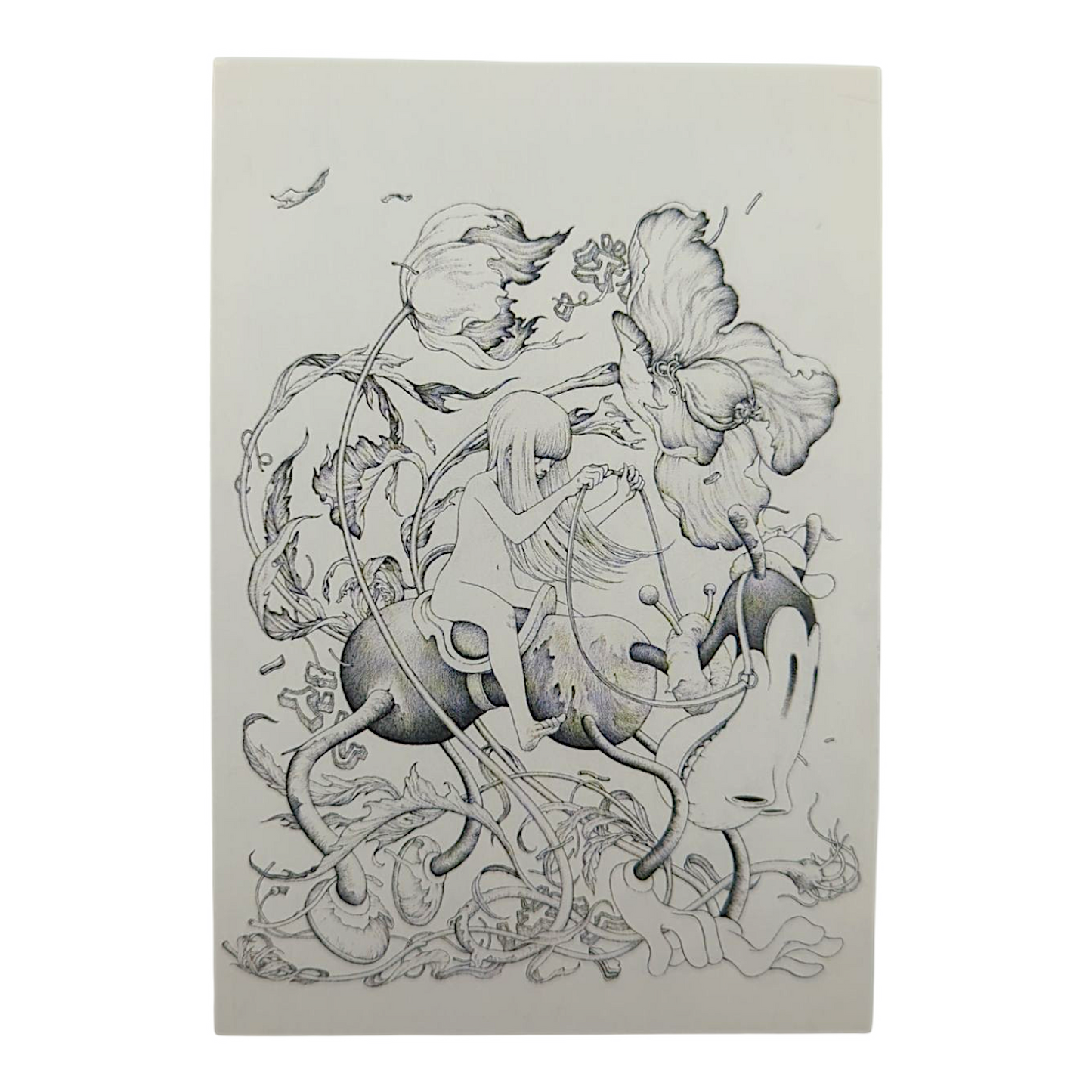 James Jean “Horse VI” Postcard

Offset lithograph on postcard
4 x 6 in
Features a reproduction of James Jean’s "Horse VI" (2015)