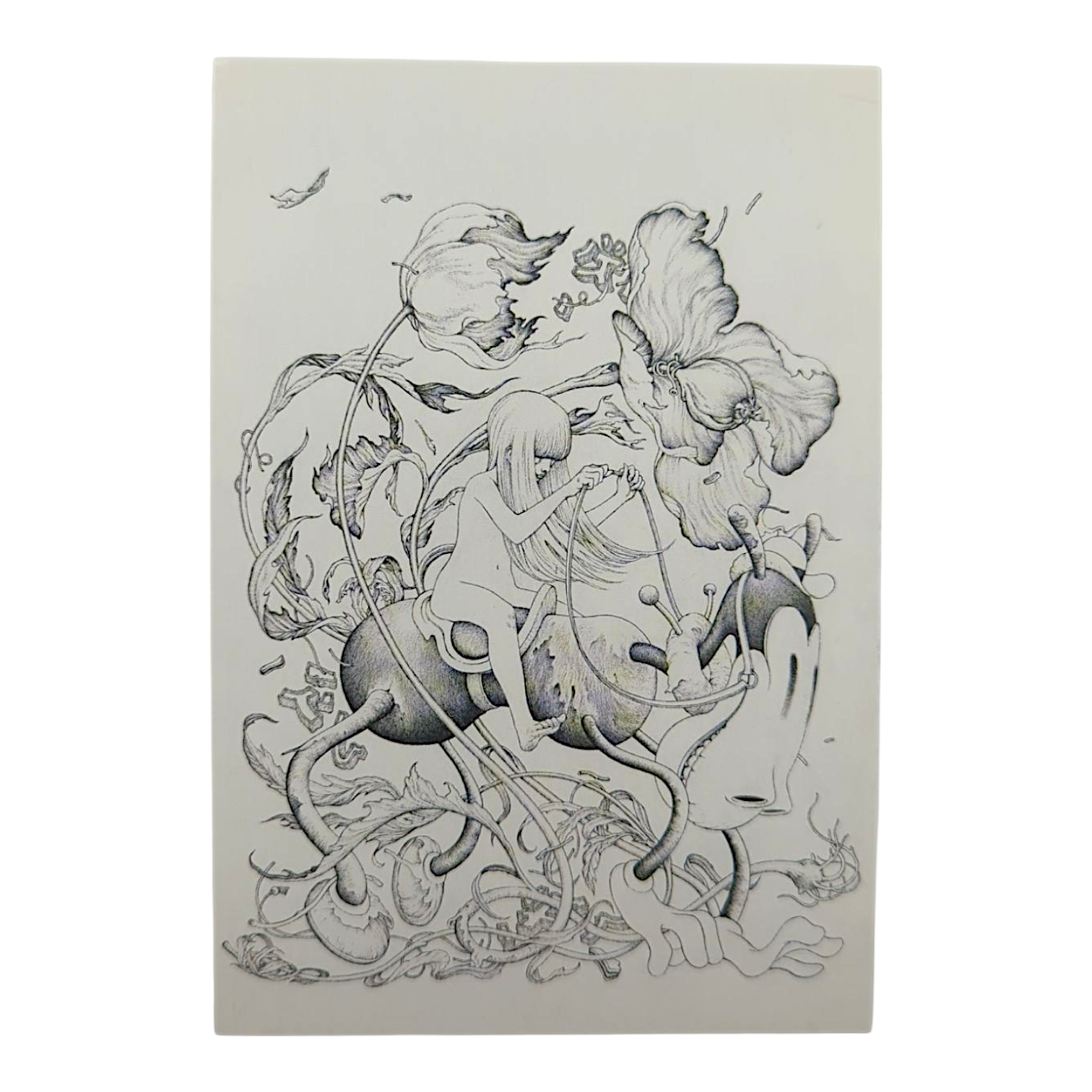 James Jean “Horse VI” Postcard

Offset lithograph on postcard
4 x 6 in
Features a reproduction of James Jean’s "Horse VI" (2015)