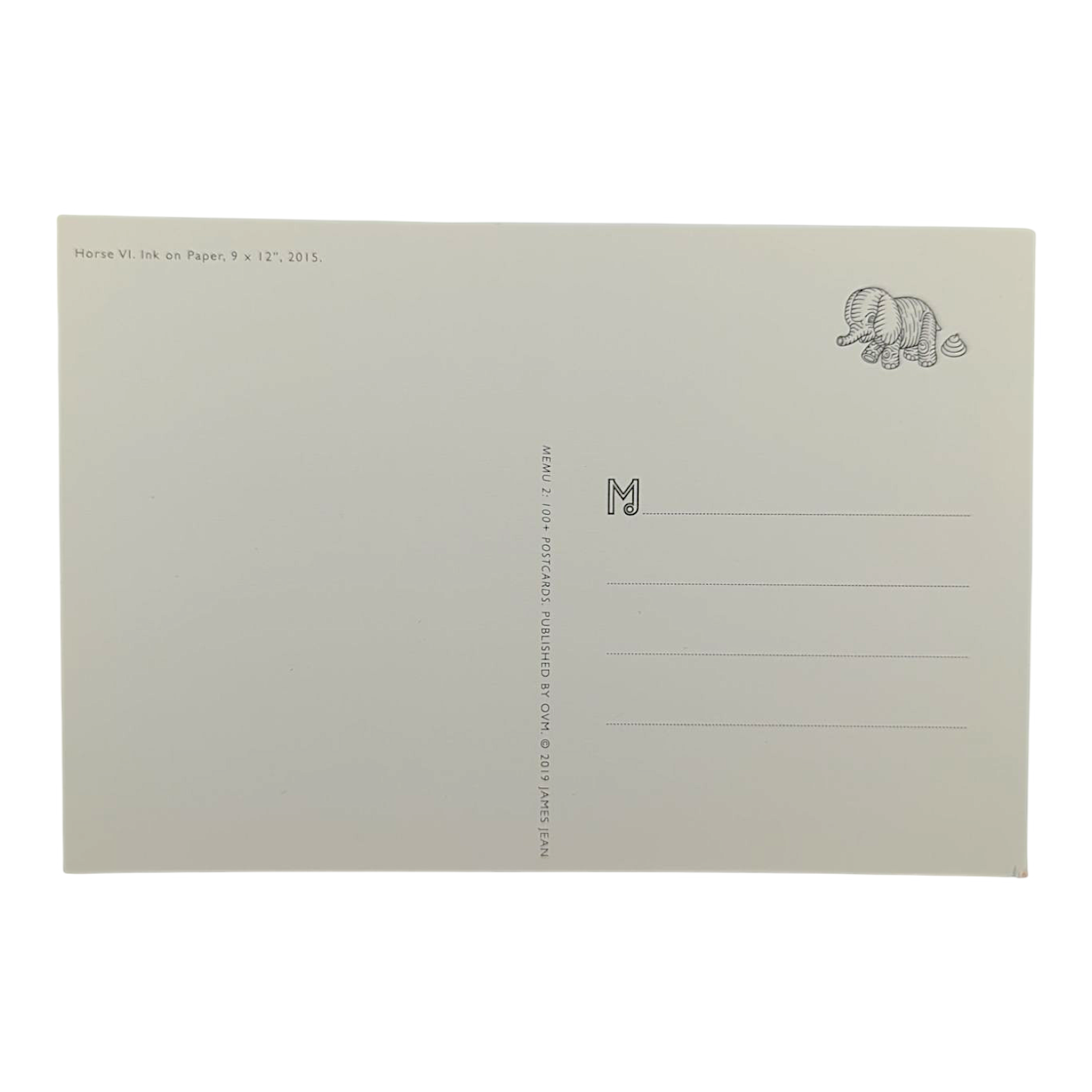 James Jean “Horse VI” Postcard

Offset lithograph on postcard
4 x 6 in
Features a reproduction of James Jean’s "Horse VI" (2015)