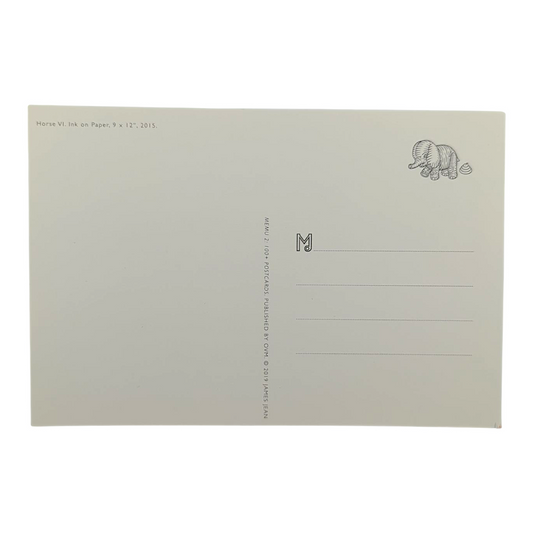 James Jean “Horse VI” Postcard

Offset lithograph on postcard
4 x 6 in
Features a reproduction of James Jean’s "Horse VI" (2015)