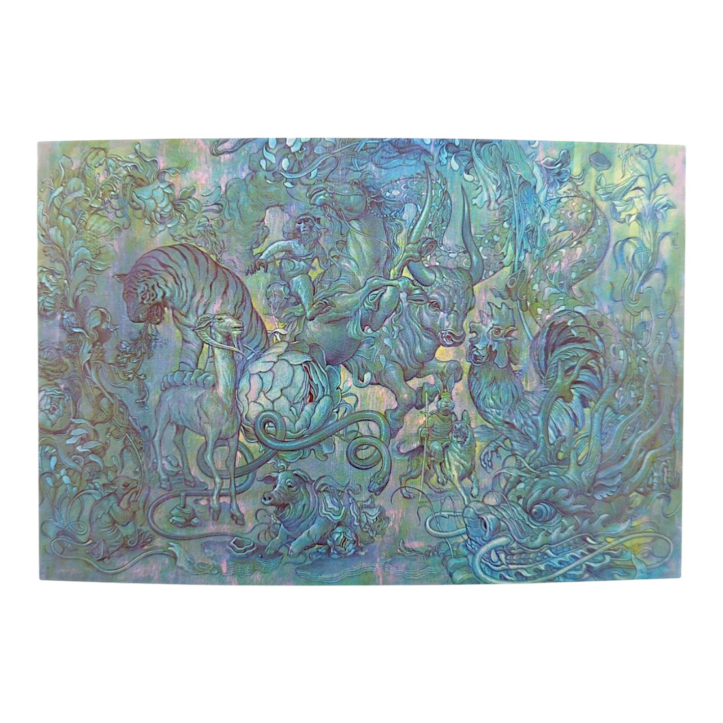 James Jean “Hunting Party II” Postcard

Offset lithograph on postcard
4 x 6 in
Features a reproduction of James Jean’s "Hunting Party II" (2016)