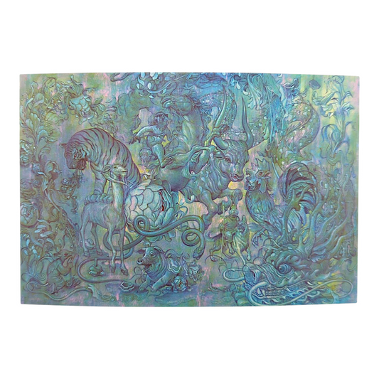 James Jean “Hunting Party II” Postcard

Offset lithograph on postcard
4 x 6 in
Features a reproduction of James Jean’s "Hunting Party II" (2016)