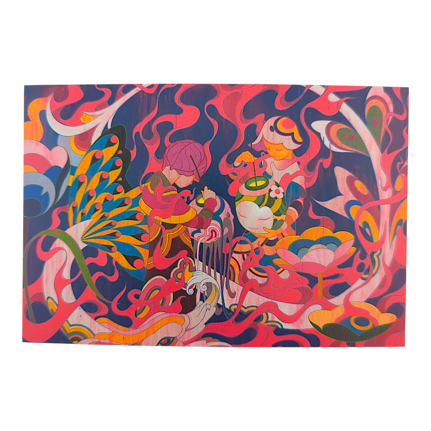 James Jean "Inferno III" Postcard 

Offset lithograph on postcard 
4 x 6 in 
Features a reproduction of James Jean’s "Inferno III" (2022) 
