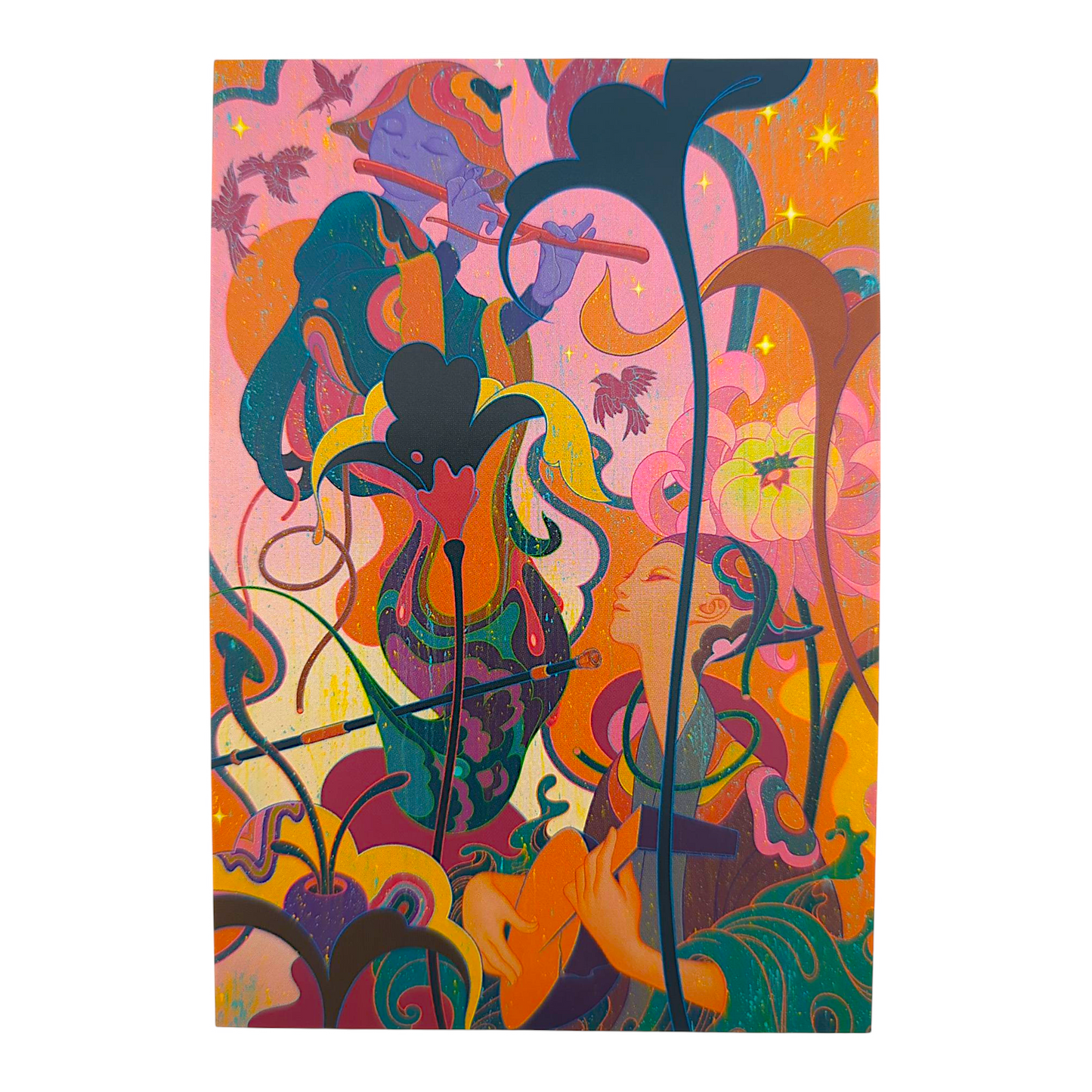 James Jean "Jam II" Postcard 

Offset lithograph on postcard 
4 x 6 in 
Features a reproduction of James Jean’s "Jam II" (2023) 