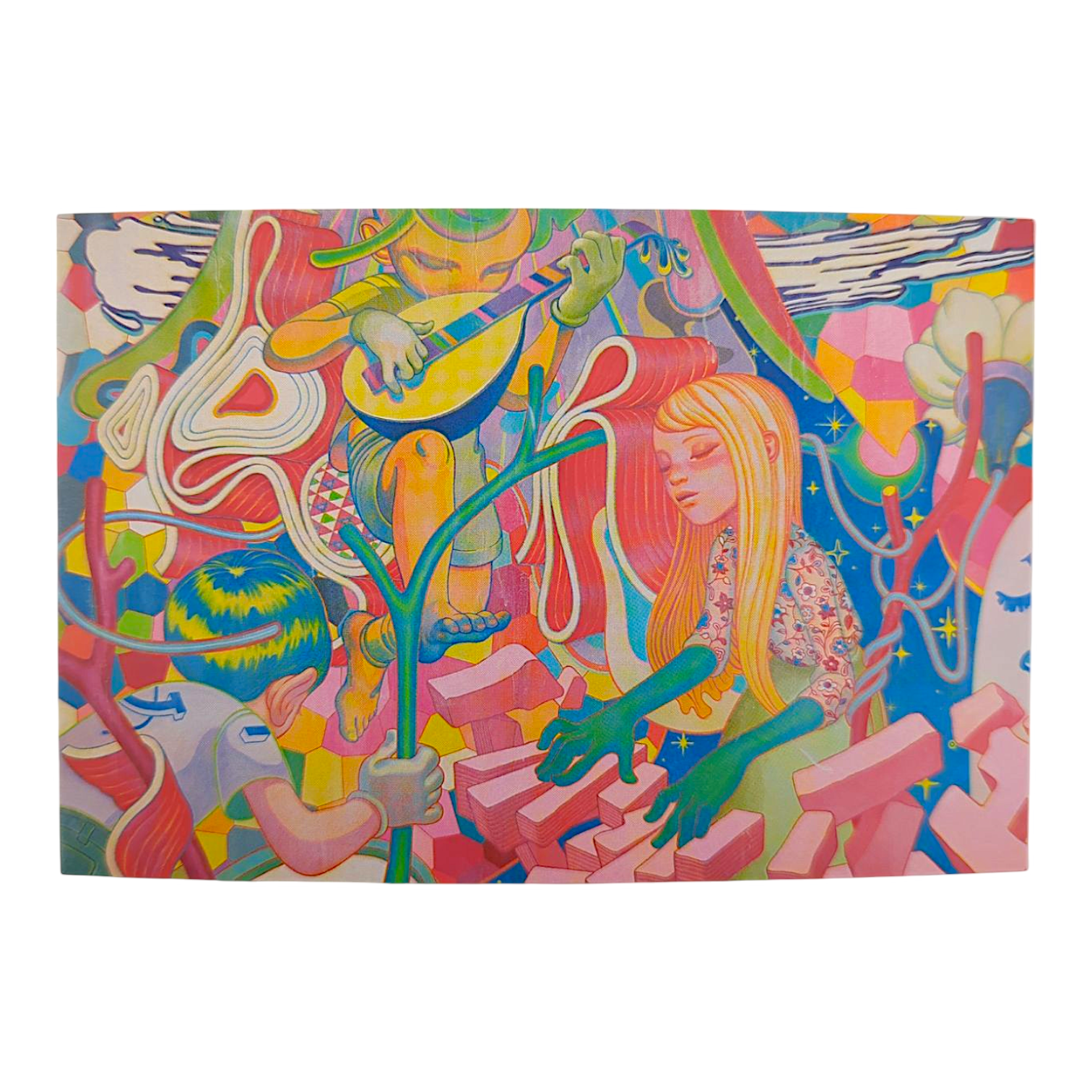 James Jean “Jam” Postcard

Offset lithograph on postcard
4 x 6 in
Features a reproduction of James Jean’s "Jam" (2017)