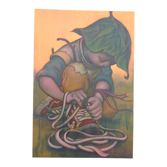 James Jean “Lacing” Postcard

Offset lithograph on postcard
4 x 6 in
Features a reproduction of James Jean’s "Lacing" (2023)