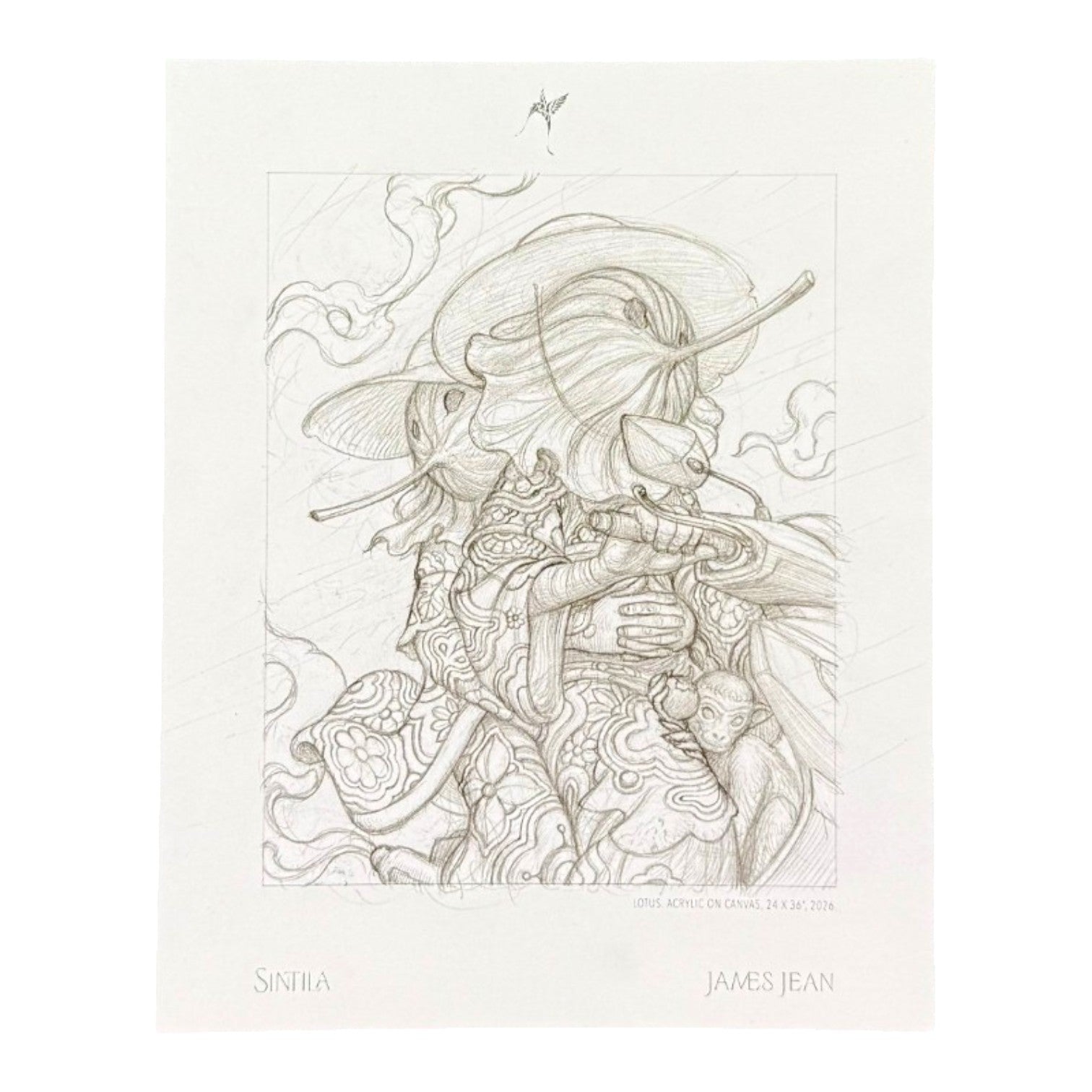 James Jean "Lotus" Postcard