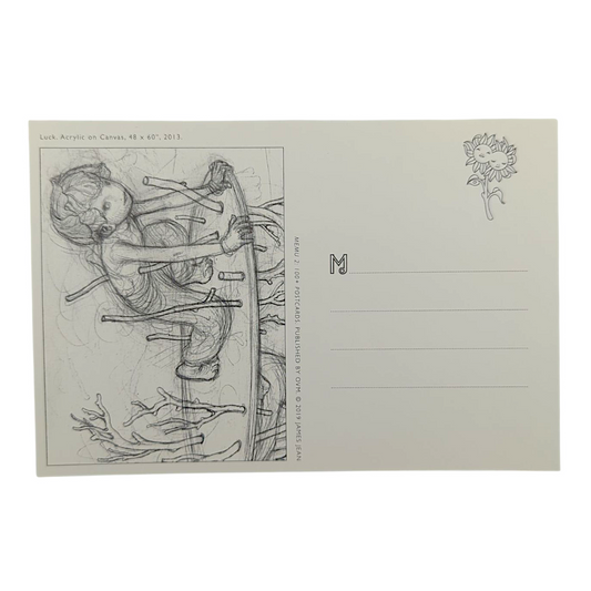 James Jean “Luck” Postcard

Offset lithograph on postcard
4 x 6 in
Features a reproduction of James Jean’s "Luck" (2013)