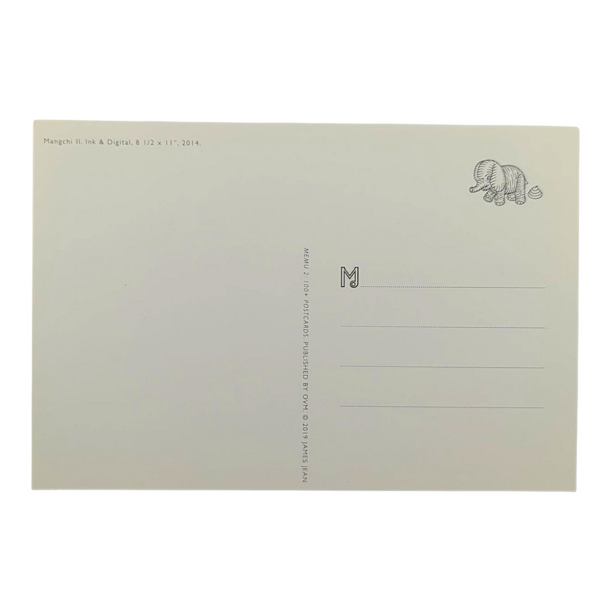 James Jean “Mangchi II” Postcard

Offset lithograph on postcard
4 x 6 in
Features a reproduction of James Jean’s "Mangchi II" (2014)