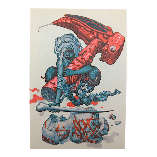 James Jean “Mangchi” Postcard

Offset lithograph on postcard
4 x 6 in
Features a reproduction of James Jean’s "Mangchi" (2014)