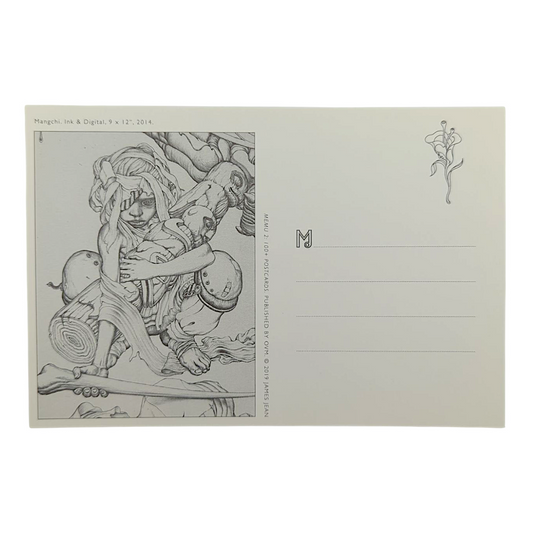 James Jean “Mangchi” Postcard

Offset lithograph on postcard
4 x 6 in
Features a reproduction of James Jean’s "Mangchi" (2014)