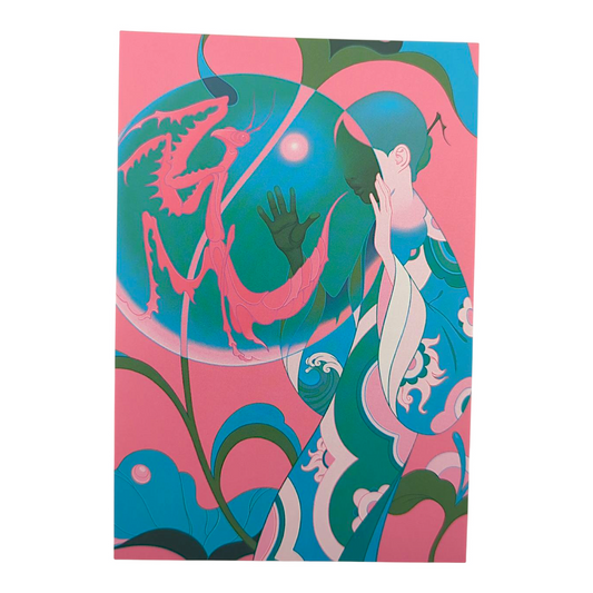 James Jean “Mantis” Postcard

Offset lithograph on postcard
4 x 6 in
Features a reproduction of James Jean’s "Mantis" (2021)

