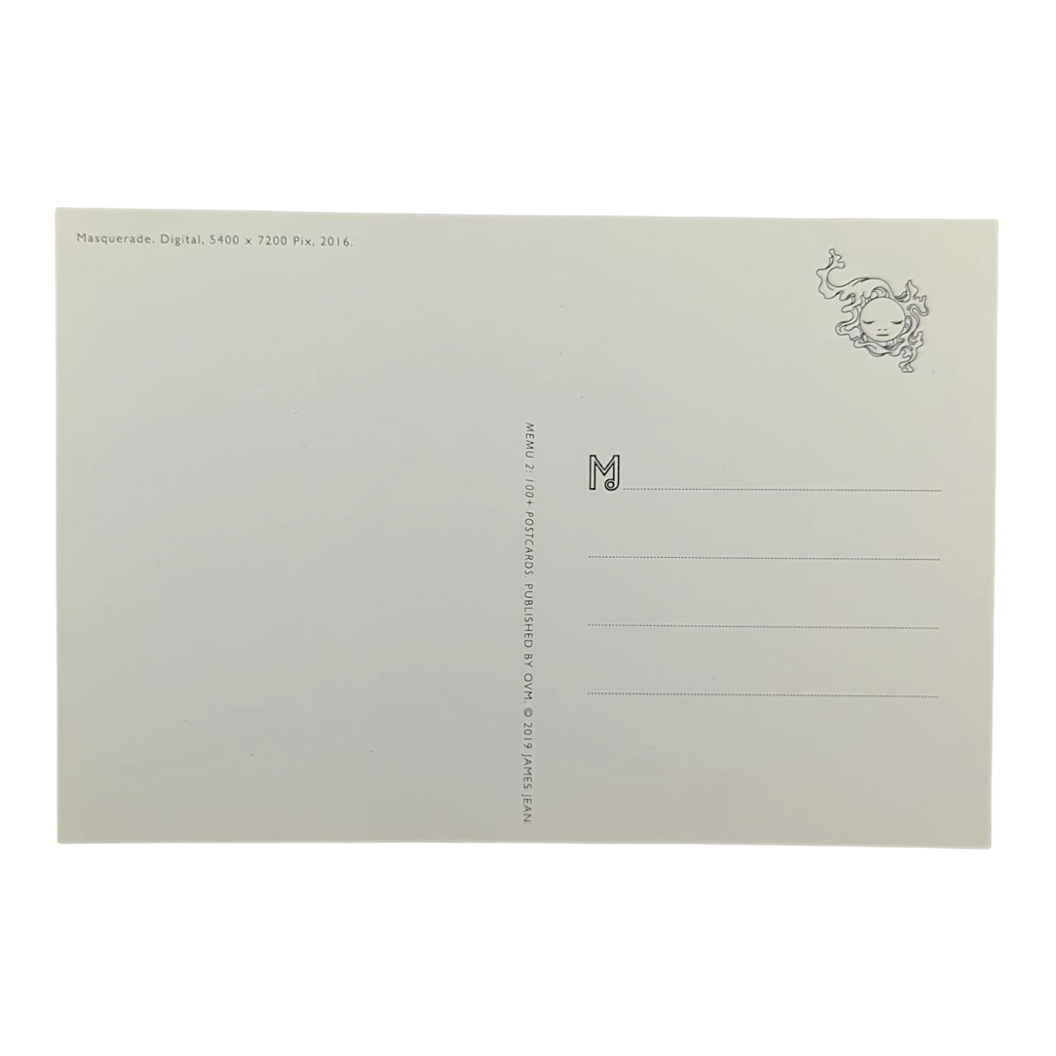 James Jean “Masquerade” Postcard

Offset lithograph on postcard
4 x 6 in
Features a reproduction of James Jean’s "Masquerade" (2016)