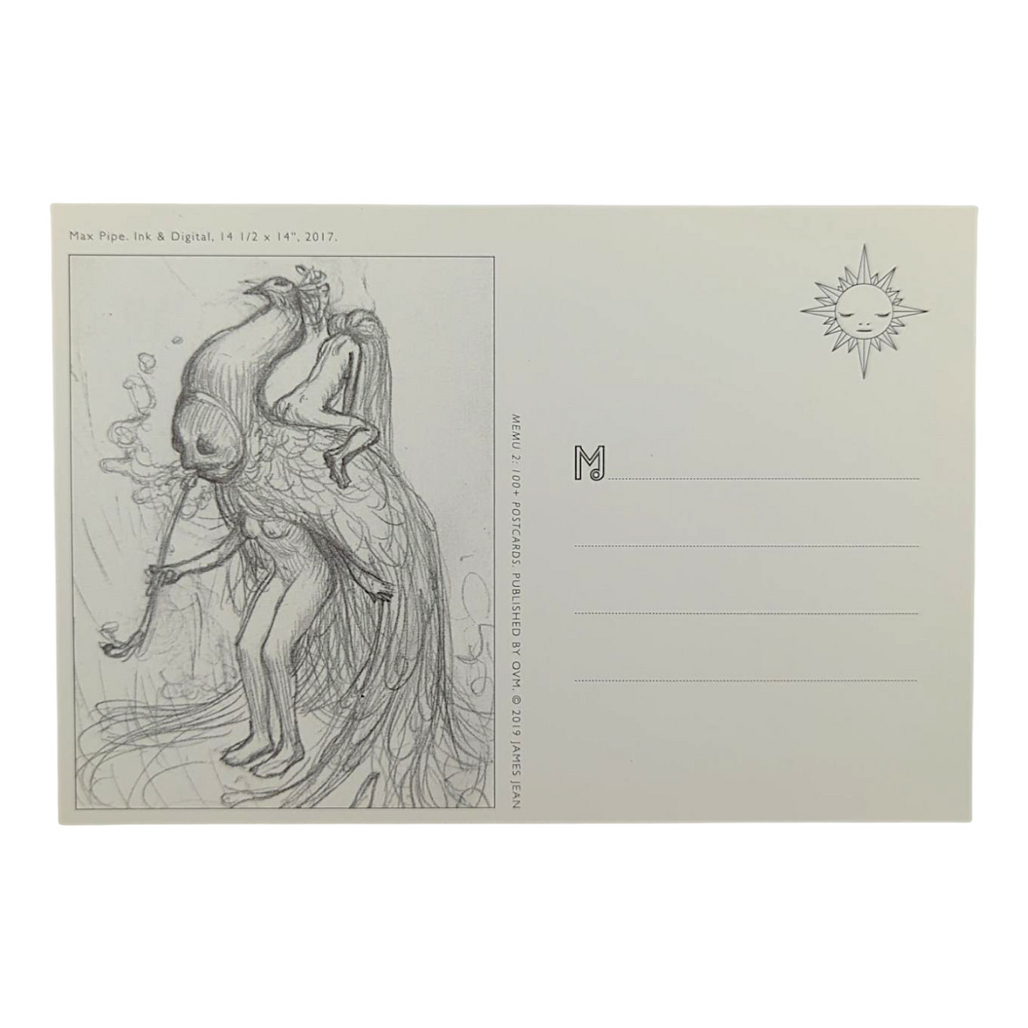 James Jean "Max Pipe" Postcard