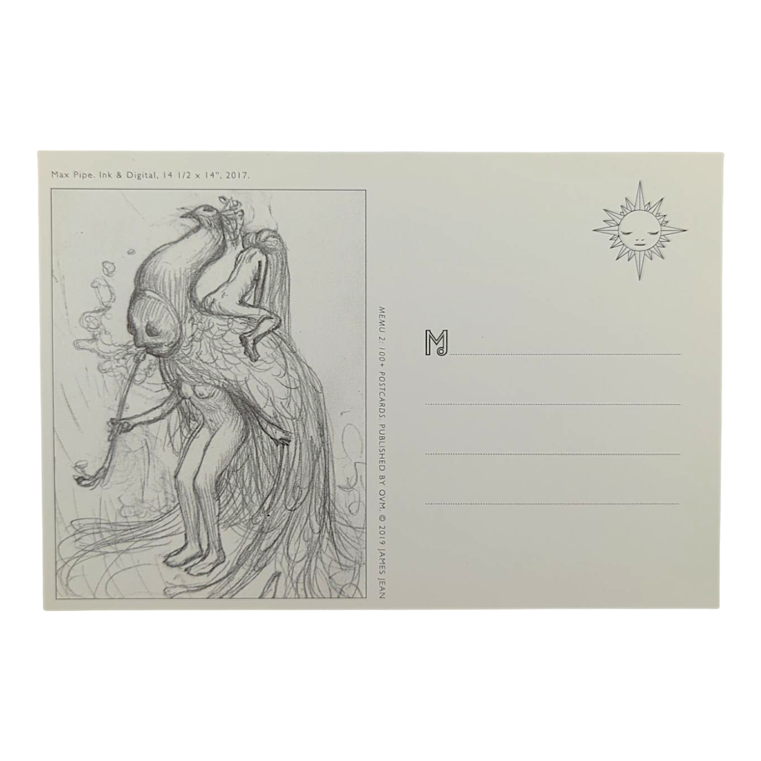 James Jean "Max Pipe" Postcard