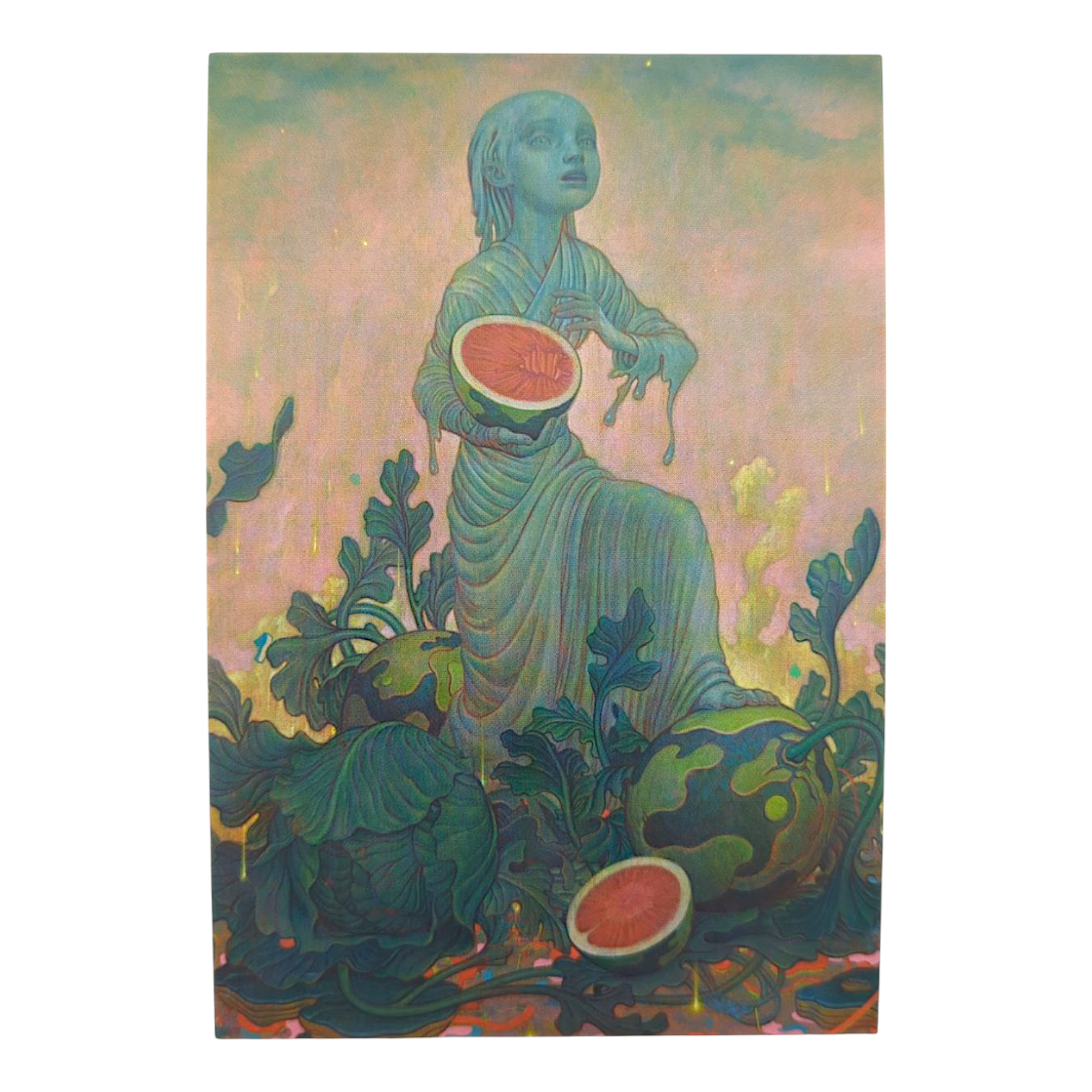 James Jean “Melon” Postcard

Offset lithograph on postcard
4 x 6 in
Features a reproduction of James Jean’s "Melon" (2016)