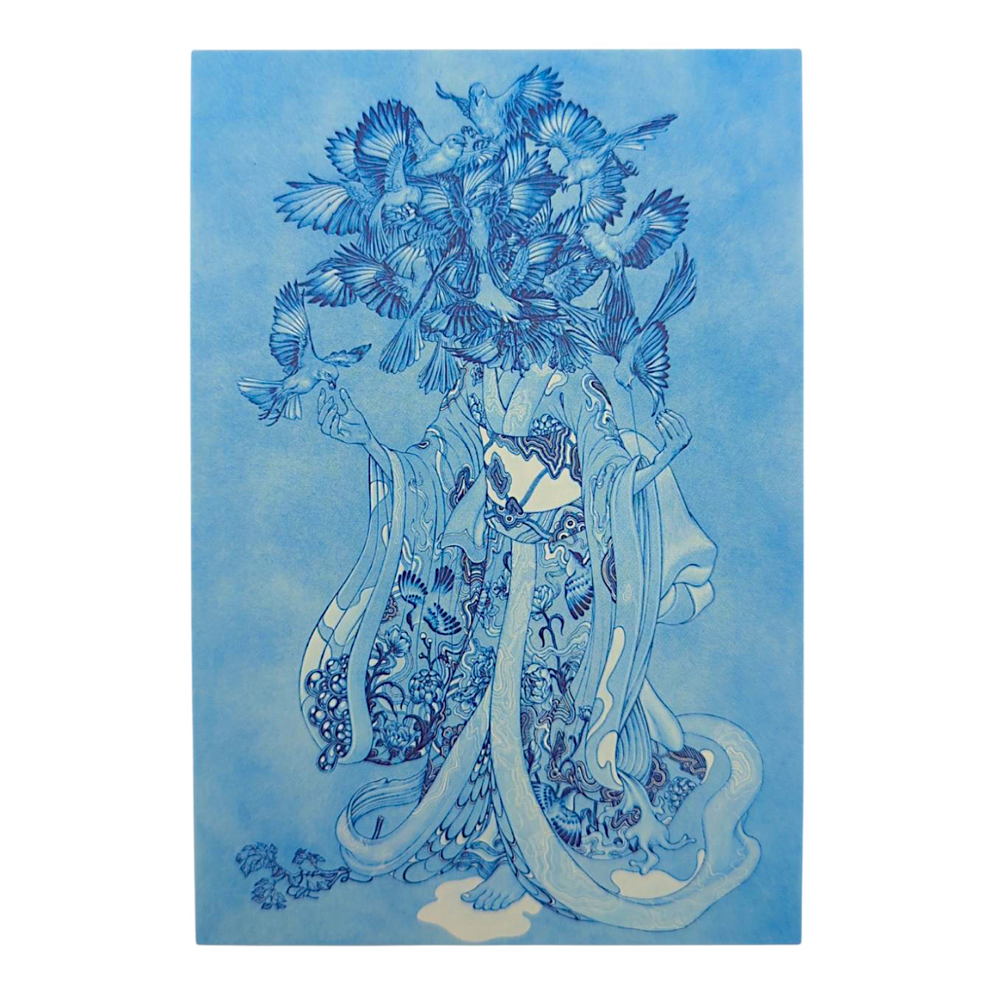 James Jean “Mockingbird” Postcard

Offset lithograph on postcard
4 x 6 in
Features a reproduction of James Jean’s "Mockingbird" (2015)