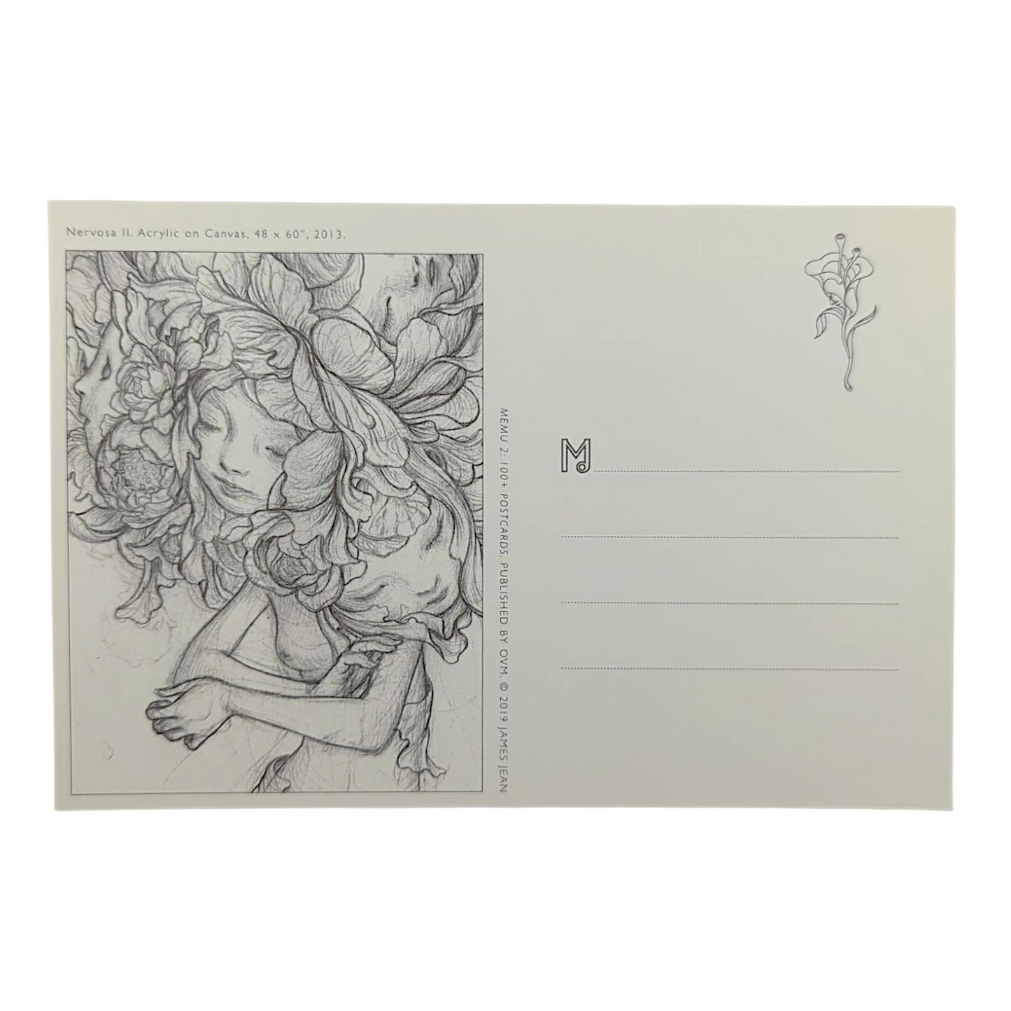 James Jean “Nervosa II” Postcard

Offset lithograph on postcard
4 x 6 in
Features a reproduction of James Jean’s "Nervosa II" (2013)