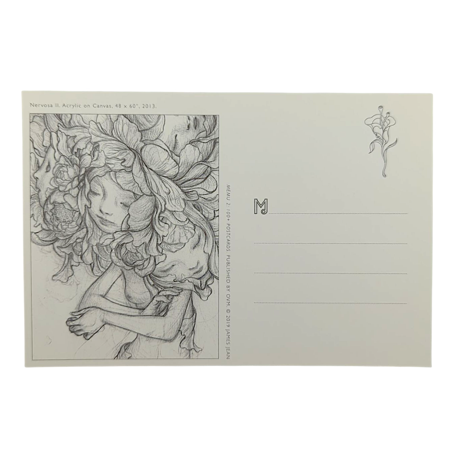 James Jean “Nervosa II” Postcard

Offset lithograph on postcard
4 x 6 in
Features a reproduction of James Jean’s "Nervosa II" (2013)