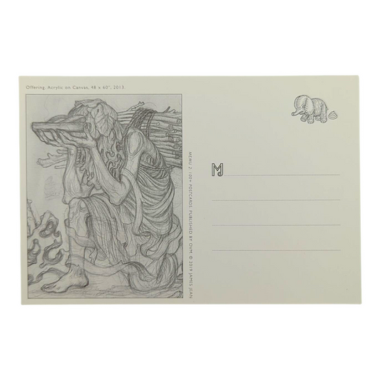 James Jean “Offering" Postcard

Offset lithograph on postcard
4 x 6 in
Features a reproduction of James Jean’s "Offering" (2013)