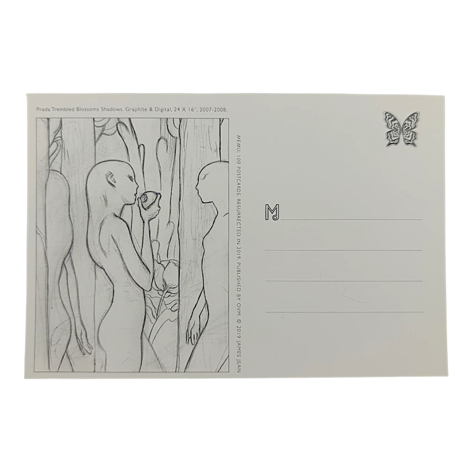 James Jean "Prada Trembled Blossoms Shadows" Postcard