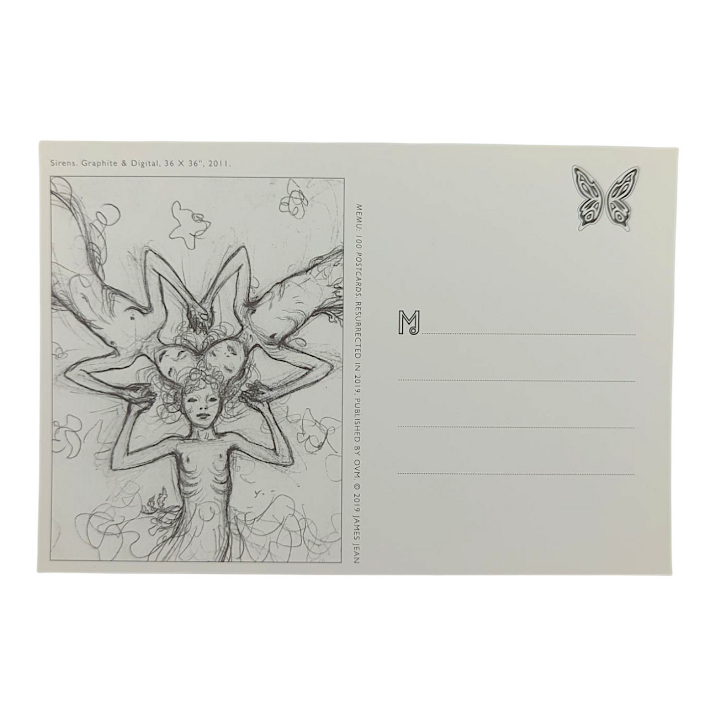 James Jean "Sirens" Postcard