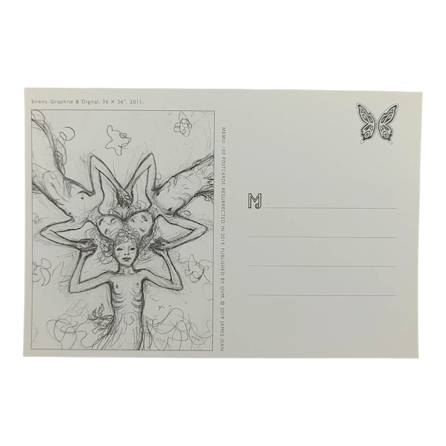 James Jean "Sirens" Postcard