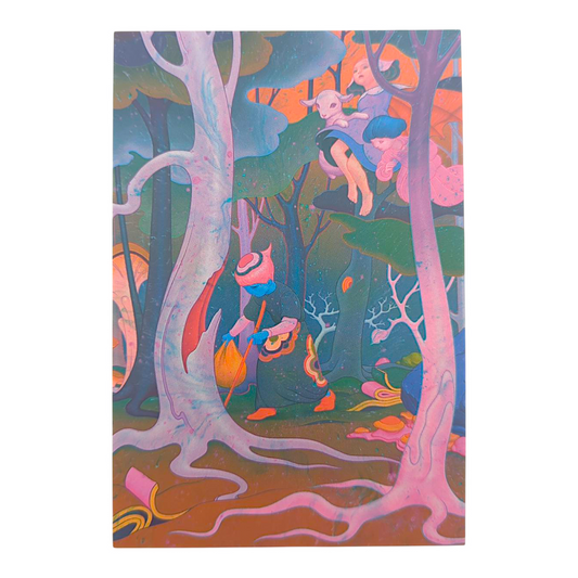 James Jean “Smuggler” Postcard

Offset lithograph on postcard
4 x 6 in
Features a reproduction of James Jean’s "Smuggler" (2020)