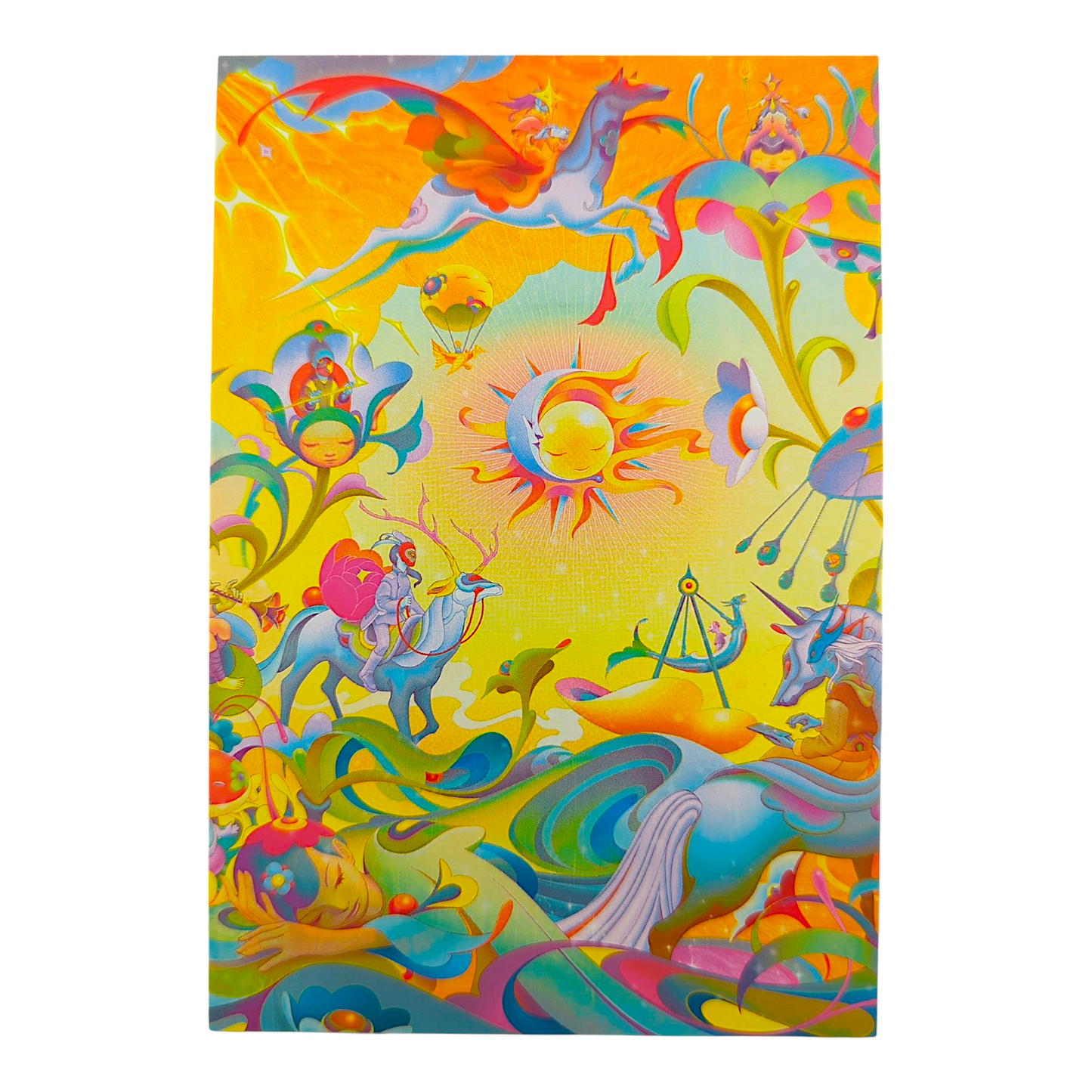 James Jean "SoleLuna" Postcard 

Offset lithograph on postcard 
4 x 6 in 
Features a reproduction of James Jean’s "SoleLuna" (2020) 