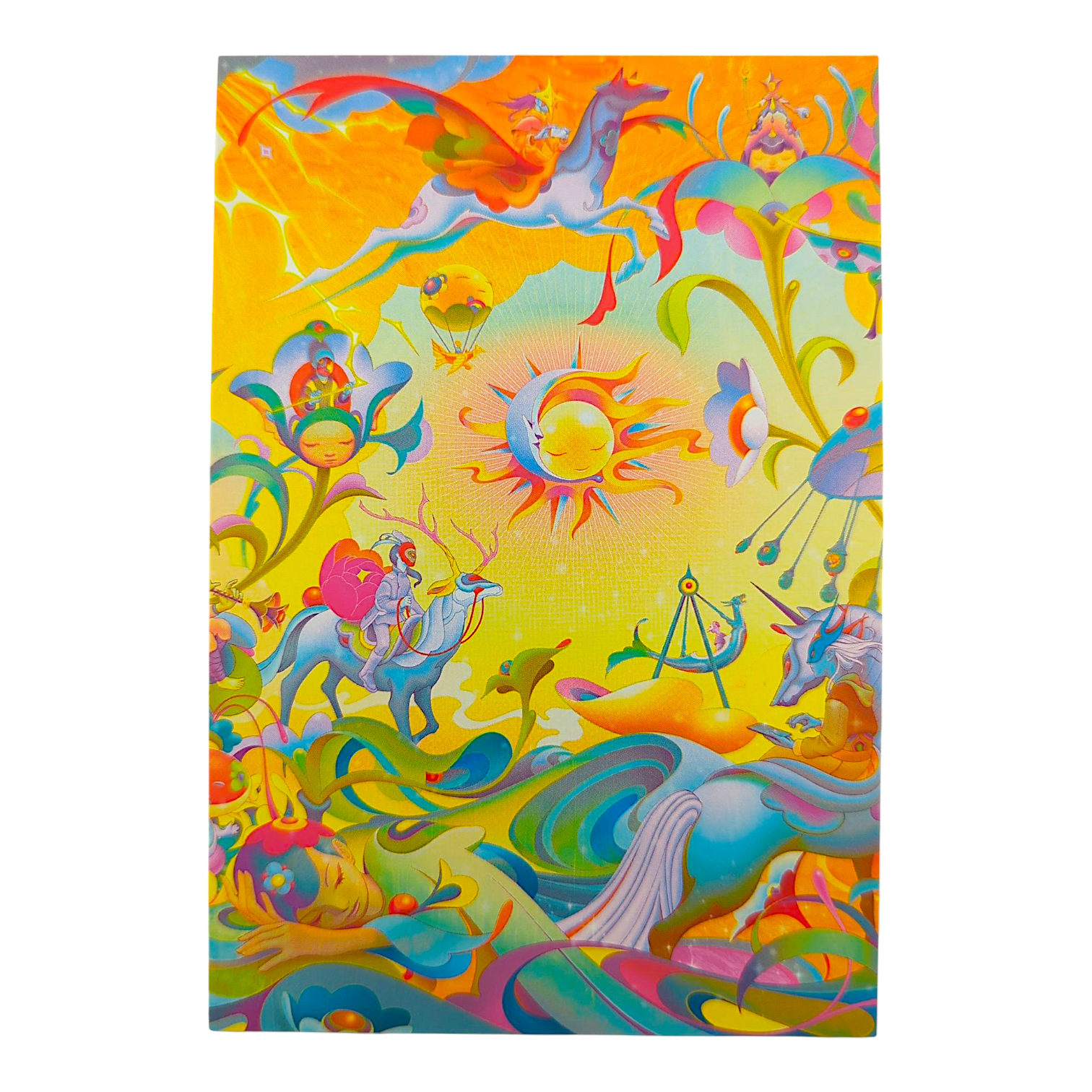 James Jean "SoleLuna" Postcard 

Offset lithograph on postcard 
4 x 6 in 
Features a reproduction of James Jean’s "SoleLuna" (2020) 