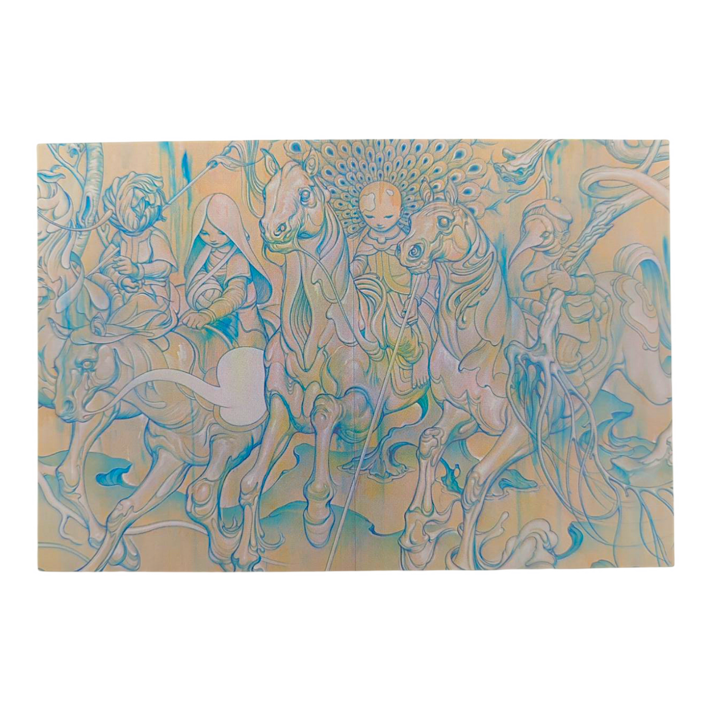 James Jean “Stampede” Postcard

Offset lithograph on postcard
4 x 6 in
Features a reproduction of James Jean’s "Stampede" (2019)