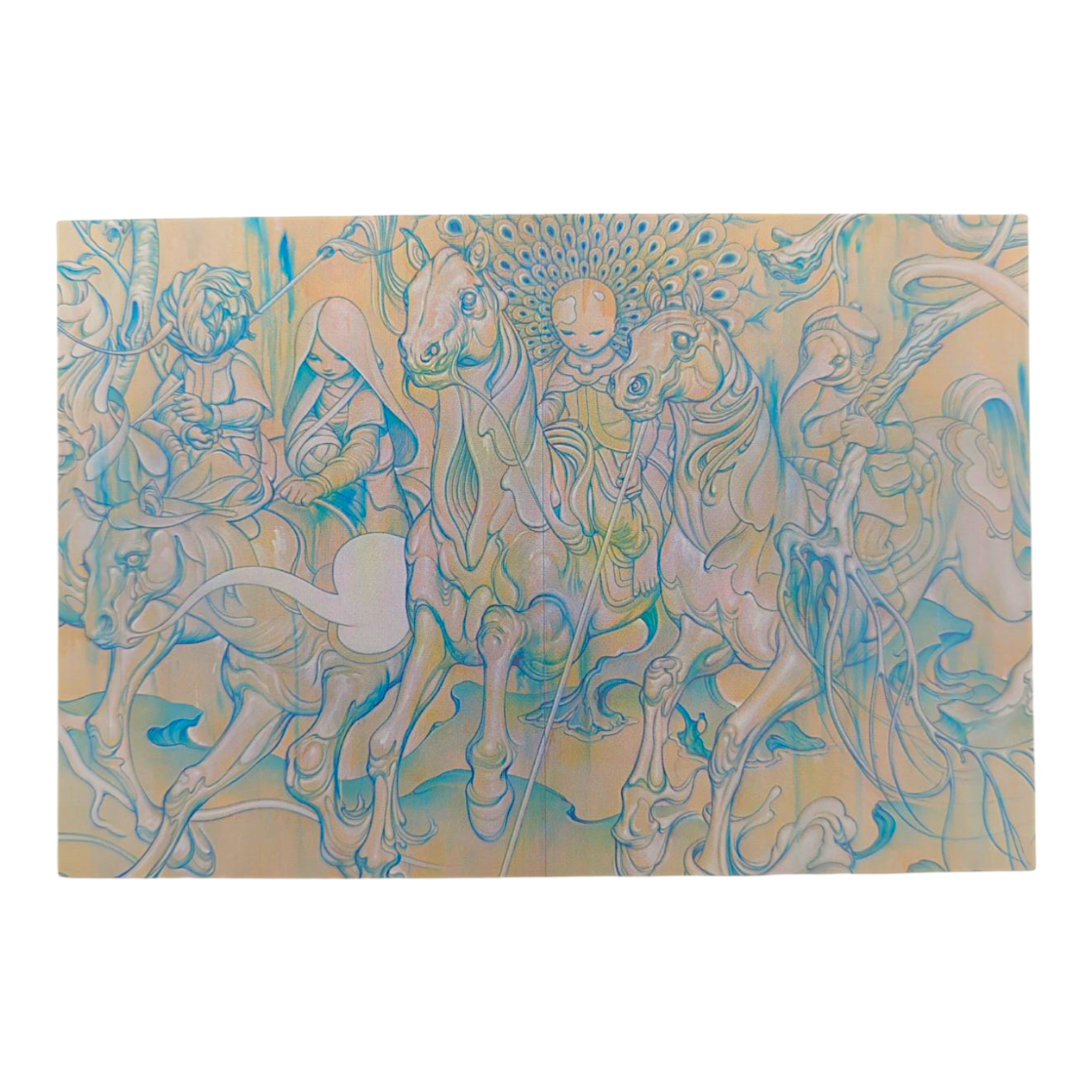 James Jean “Stampede” Postcard

Offset lithograph on postcard
4 x 6 in
Features a reproduction of James Jean’s "Stampede" (2019)